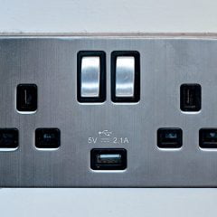 All rooms feature built-in USB charger sockets